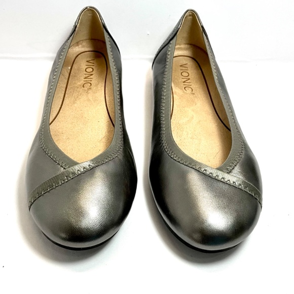 Vionic Spark Caroll Classic Ballet Flat Metallic Women’s Shoes 6M - Picture 4 of 9